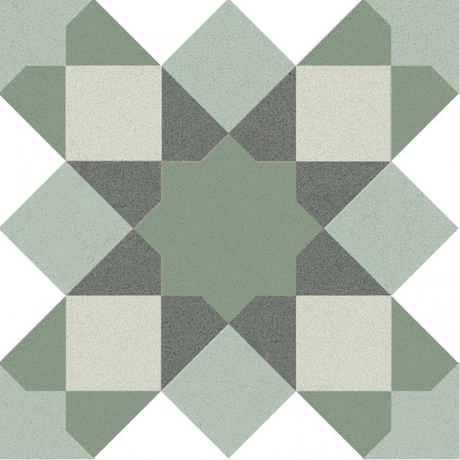 Hydra Green 20cm x 20cm Wall & Floor Tile