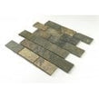 Indian Slate Multicolour (4.8cm x 9.8cm) 30.2cm x 30.2cm Wall & Floor Mosaic Sheet