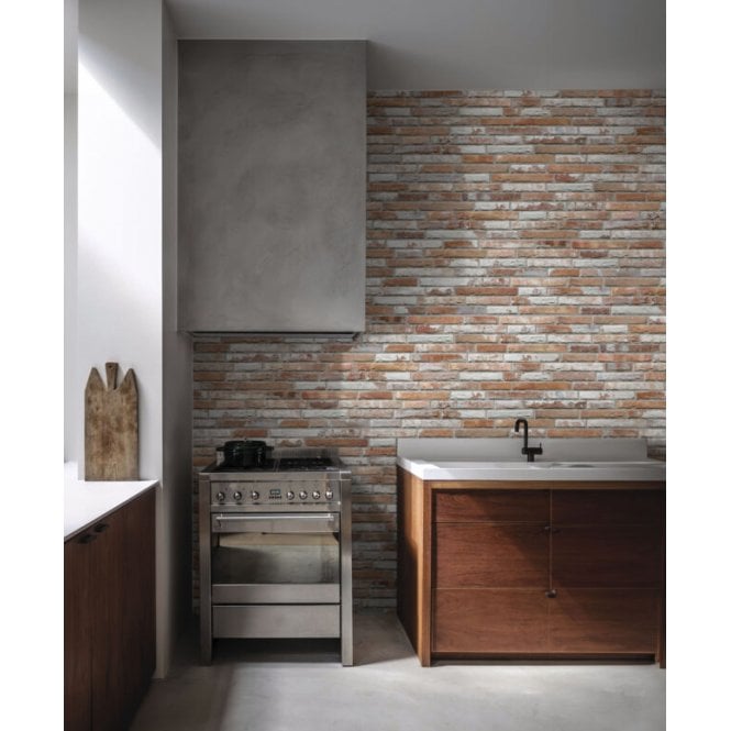 Italian Design Industrial Red 16cm x 40cm Wall & Floor Tile