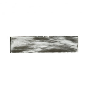 British Ceramic Tile Industrial Silver 7.5cm x 30cm Wall Tile