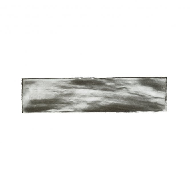 British Ceramic Tile Industrial Silver 7.5cm x 30cm Wall Tile