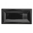 Equipe InMetro Black Glazed 7.5cm x 15cm Wall Tile