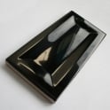Equipe InMetro Black Glazed 7.5cm x 15cm Wall Tile