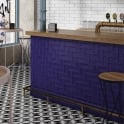 Equipe InMetro Cobalt Crackle Glazed 7.5cm x 15cm Wall Tile