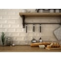 Equipe InMetro Cream Glazed 7.5cm x 15cm Wall Tile