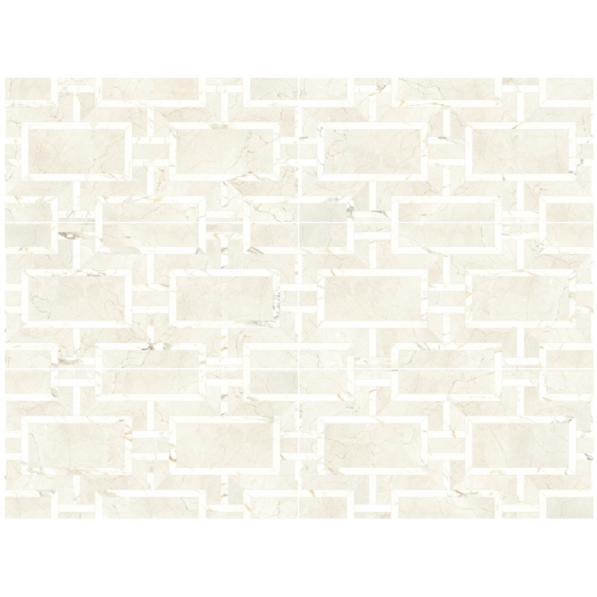 Italian Design Intarsi Warm Thera 60cm x 120cm Wall and Floor Tile