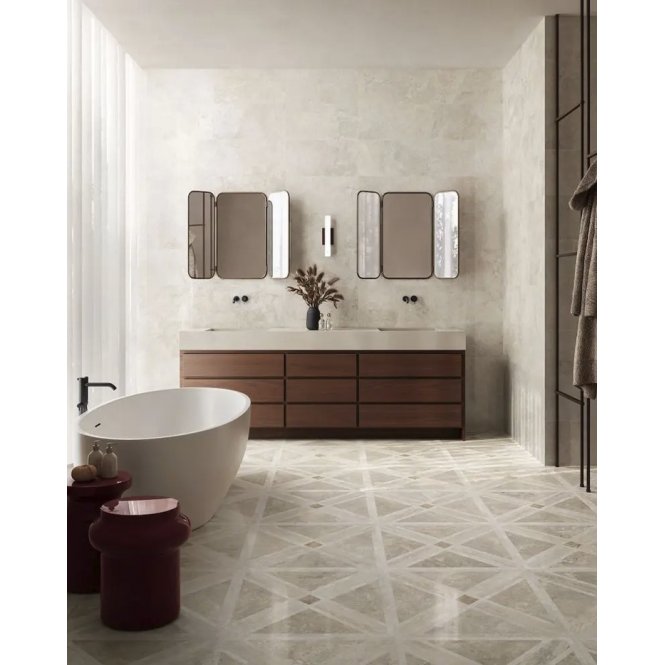 Italian Design Invictus Cross Decor 60cm x 60cm Wall & Floor Tile