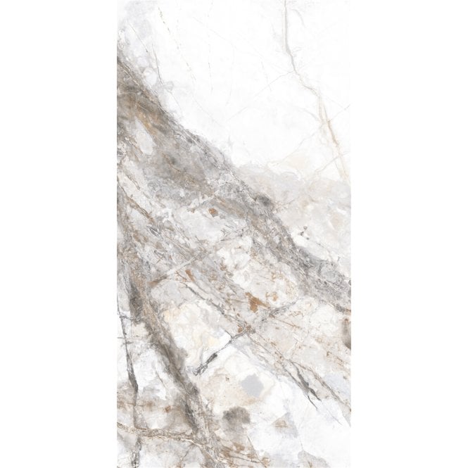 Invisible Marble Gloss Porcelain 30cm x 60cm Wall & Floor Tile