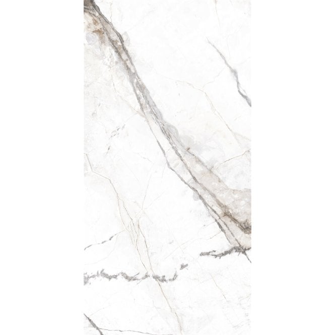 Invisible Marble Gloss Porcelain 60cm x 120cm Wall & Floor Tile