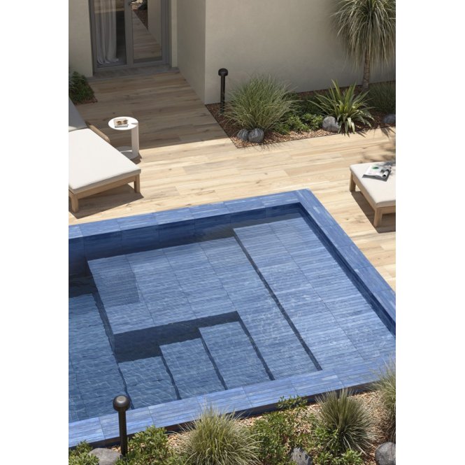 Italian Design Iridescent Blue 4.8cm x 45cm Wall & Floor Tile