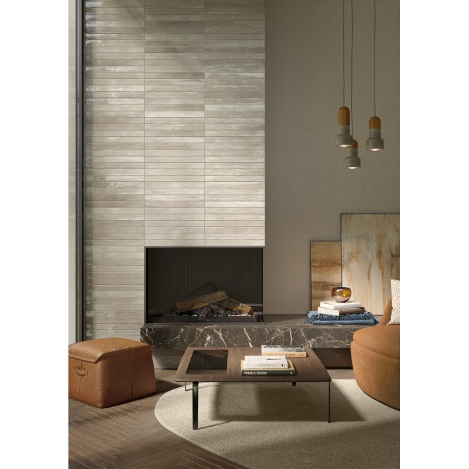 Italian Design Iridescent Grey 4.8cm x 45cm Wall & Floor Tile