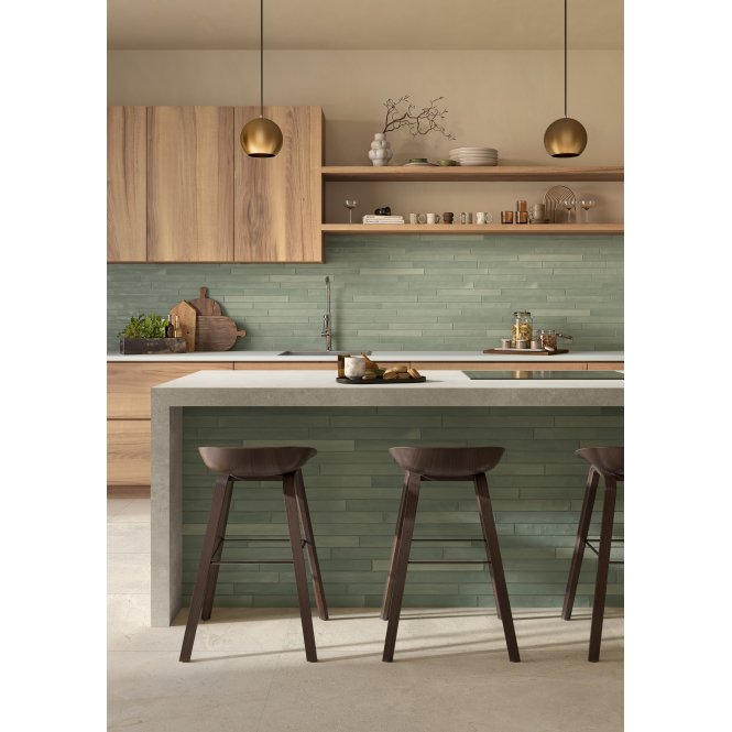 Italian Design Iridescent Sea Water 4.8cm x 45cm Wall & Floor Tile