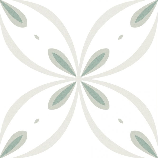 Itaca Green 20cm x 20cm Wall & Floor Tile
