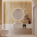 Japandi Beige White Matt 39.8cm x 119.8cm Wall Tile