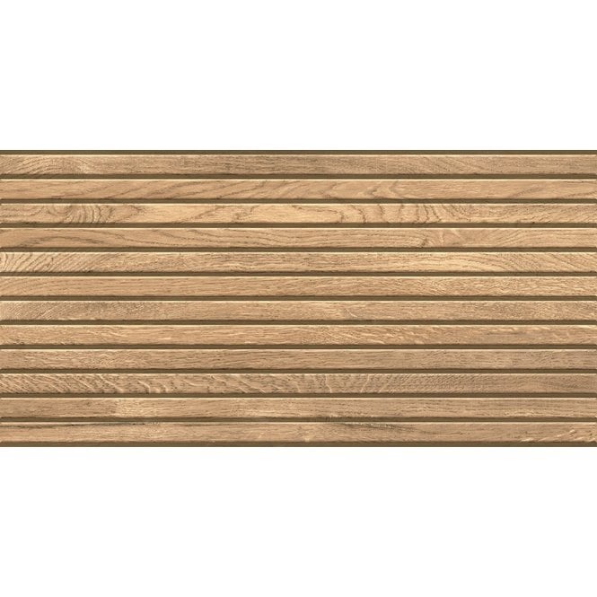Japandi Brown Small Matt 29.8cm x 59.8cm Wall Tile