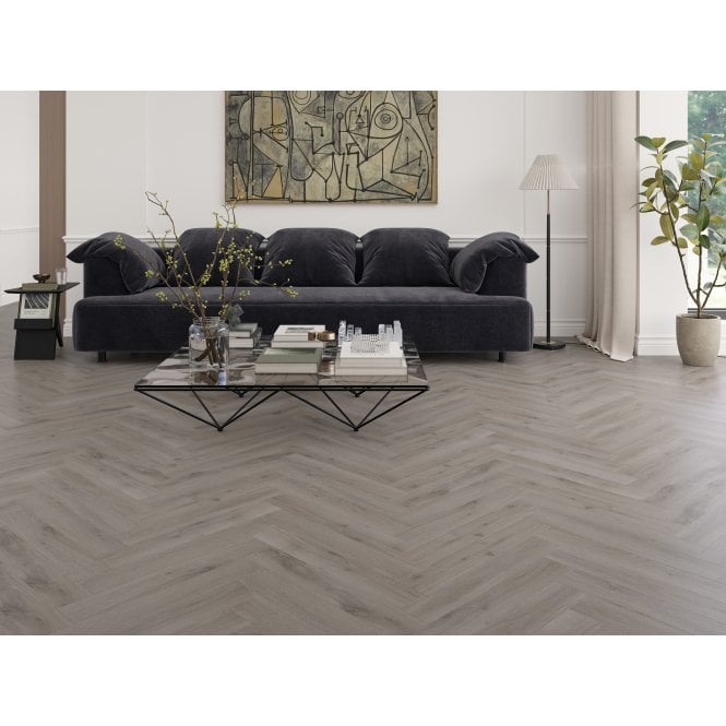 Java Bean Herringbone Laminate 10cm x 60cm x 8mm (1.8 Sq/M Per Pack)