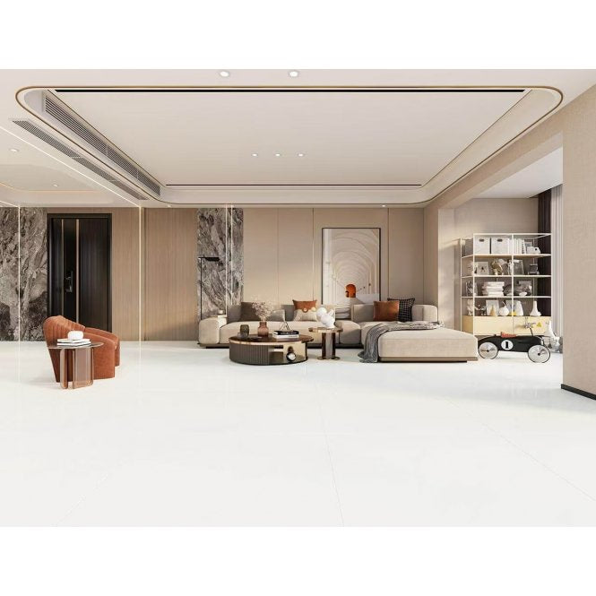 Jazz White 100cm x 100cm Floor Tile