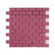 Gulfstone Jordan Pink Brick Quartz 30cm x 30cm (4.8m x 2.3cm) Mosaic Tile