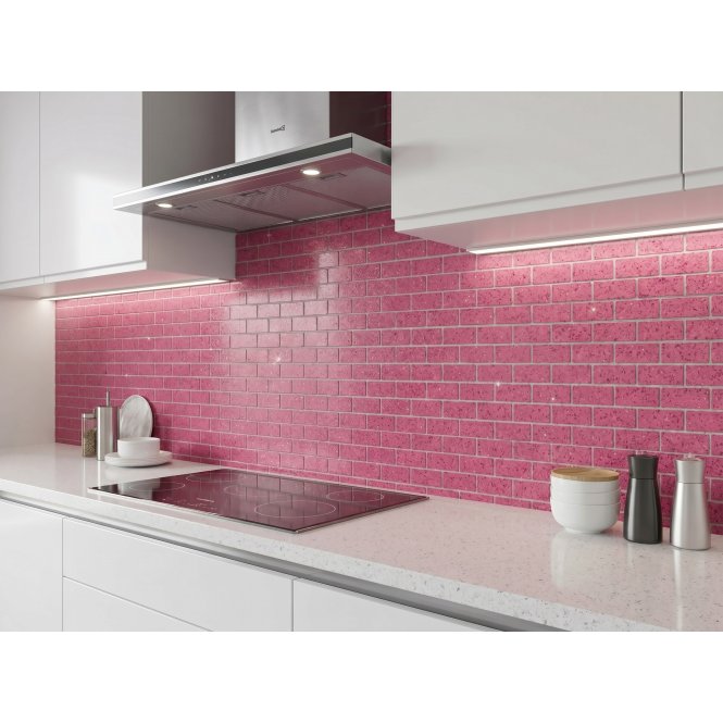 Gulfstone Jordan Pink Brick Quartz 30cm x 30cm (4.8m x 2.3cm) Mosaic Tile