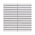 Katakana Large Matt White 29.9cm x 29.6cm (2cm x 14.5cm) Mosaic Tile