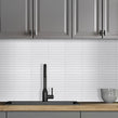 Katakana Large Matt White 29.9cm x 29.6cm (2cm x 14.5cm) Mosaic Tile