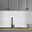 Katakana Large Matt White 29.9cm x 29.6cm (2cm x 14.5cm) Mosaic Tile