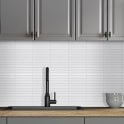 Katakana Large Matt White 29.9cm x 29.6cm (2cm x 14.5cm) Mosaic Tile