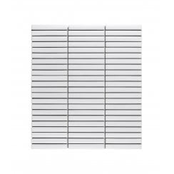 Katakana Small Matt White 30.8cm x 28.2cm (1.2cm x 9.2cm) Mosaic Tile