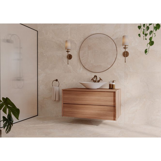 Made In Spain Keith Almond 90cm x 90cm Wall and Floor Tile