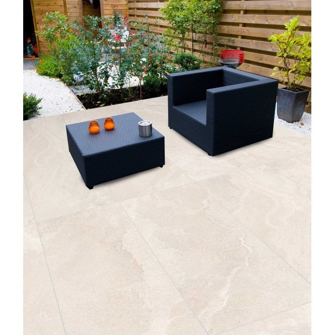 Made In Spain Keith White 60cm x 90cm 2cm Slab Outdoor Tile Pallet Deal