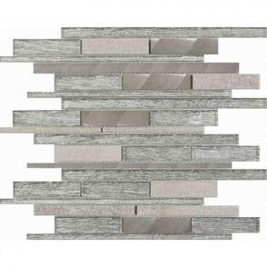 Kenton Ice Silver 30cm x 30cm Mosaic Tile - Job Lot