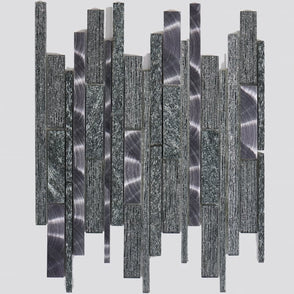 Kenton Silver 30cm x 30cm Mosaic Tile