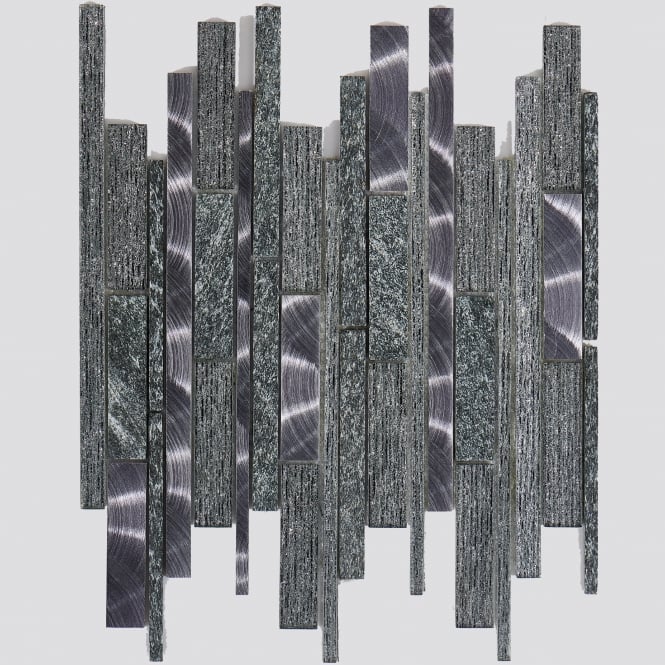 Kenton Silver 30cm x 30cm Mosaic Tile