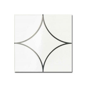 Kenzo Decor Circle Black 15cm x 15cm Wall Tile