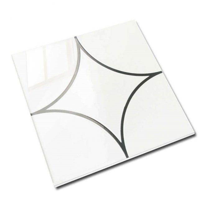Kenzo Decor Circle Black 15cm x 15cm Wall Tile