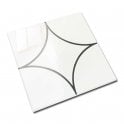 Kenzo Decor Circle Black 15cm x 15cm Wall Tile