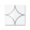Kenzo Decor Circle Blue 15cm x 15cm Wall Tile