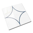 Kenzo Decor Circle Blue 15cm x 15cm Wall Tile