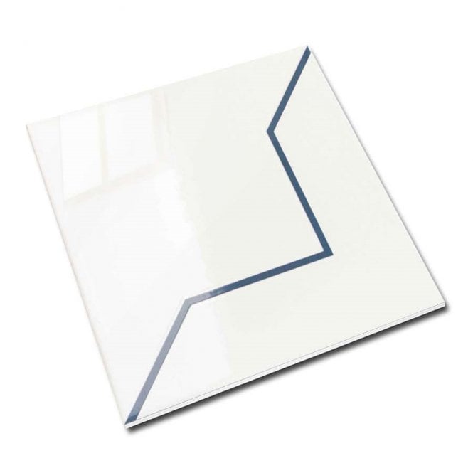 Kenzo Decor Cross Blue 15cm x 15cm Wall Tile