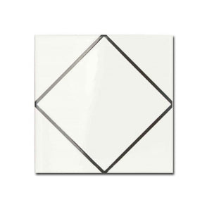 Kenzo Decor Diamond Black 15cm x 15cm Wall Tile