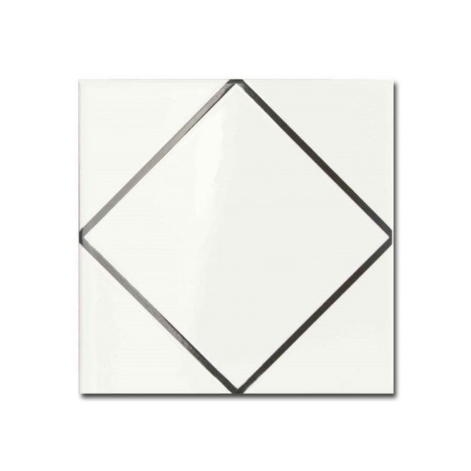 Kenzo Decor Diamond Black 15cm x 15cm Wall Tile