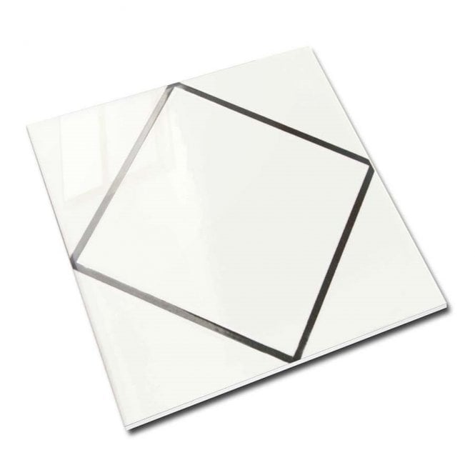 Kenzo Decor Diamond Black 15cm x 15cm Wall Tile