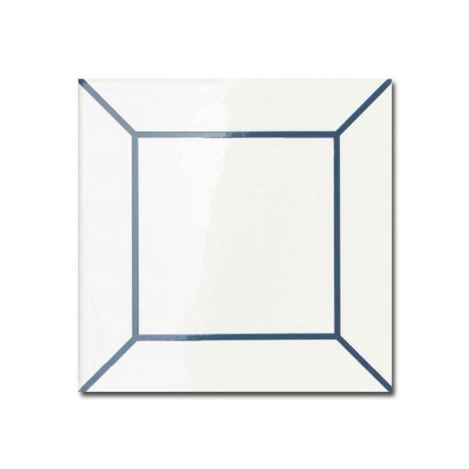 Kenzo Decor Frame Blue 15cm x 15cm Wall Tile