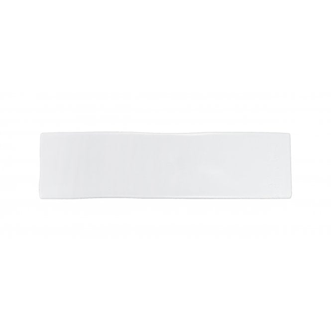 Made In Spain Kezma Metro Flat Matt White 7.5cm x 30cm Wall Tile