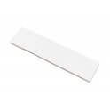 Made In Spain Kezma Metro Flat Matt White 7.5cm x 30cm Wall Tile