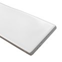Made In Spain Kezma Metro Flat Matt White 7.5cm x 30cm Wall Tile