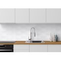 Made In Spain Kezma Metro Flat Matt White 7.5cm x 30cm Wall Tile