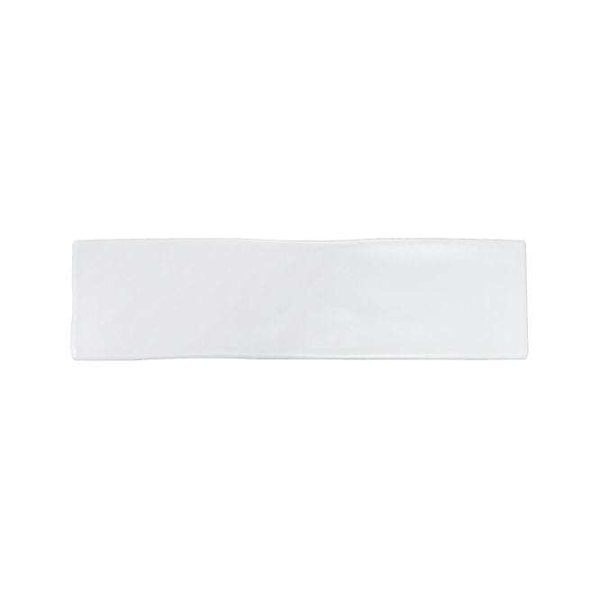 Made In Spain Kezma Metro Flat Matt White 7.5cm x 30cm Wall Tile