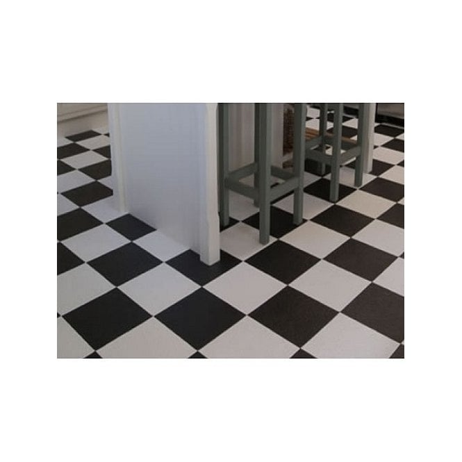 Kings Chess Matt Black 29.8cm x 29.8cm Wall & Floor Tile