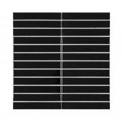 Kit Kat Black 30cm x 29.6cm Mosaic Tile